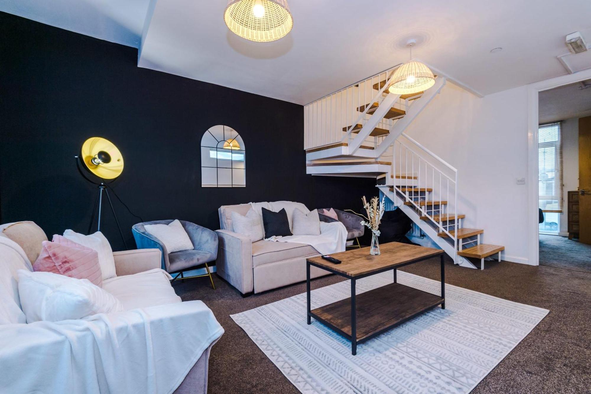Villa Rest&Recharge At A Spacious Townhouse By The Etihad Manchester Exterior foto